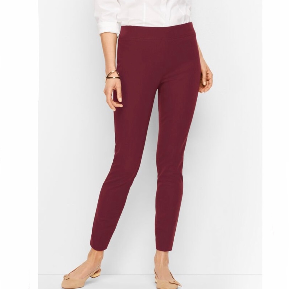 NEW Talbots Women’s Maroon Skinny Ankle Pants Plus Size 16WP